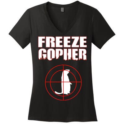 Freeze Gopher Target Women's V-Neck T-Shirt