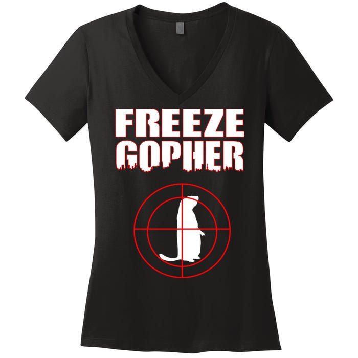 Freeze Gopher Target Women's V-Neck T-Shirt