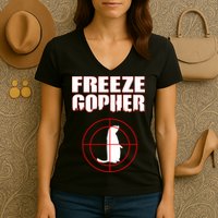 Freeze Gopher Target Women's V-Neck T-Shirt