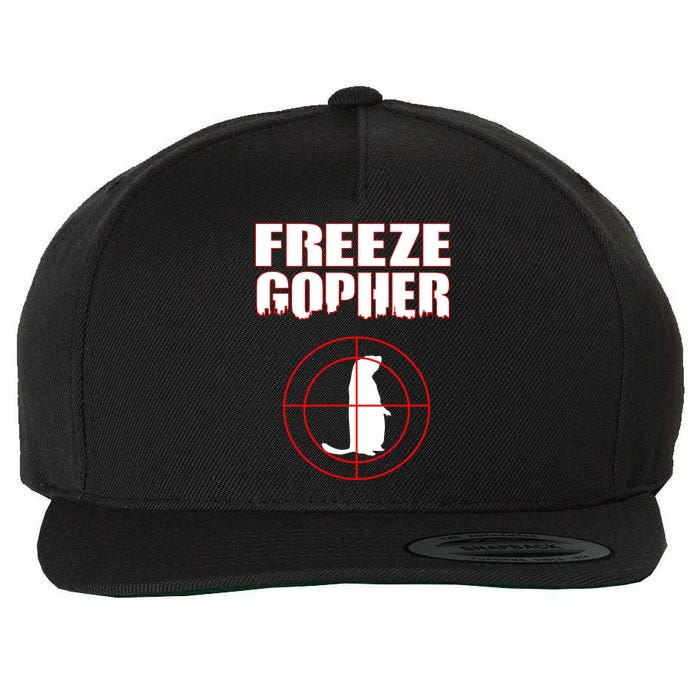 Freeze Gopher Target Wool Snapback Cap