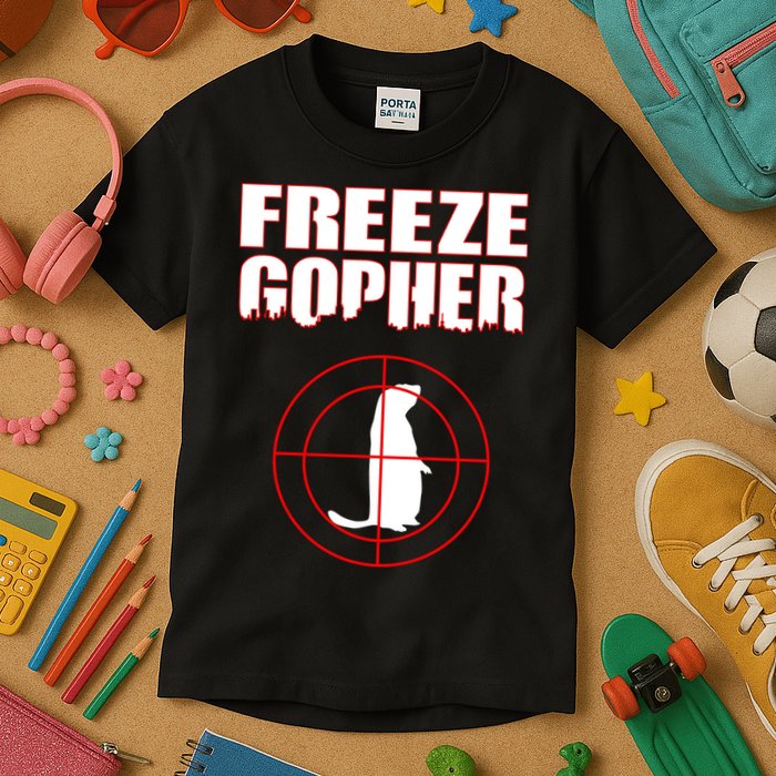 Freeze Gopher Target Kids T-Shirt