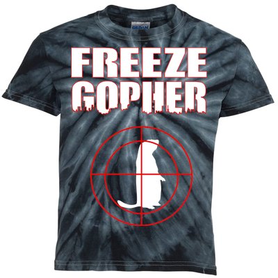 Freeze Gopher Target Kids Tie-Dye T-Shirt