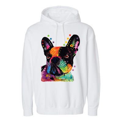 French Bulldog Dog Dean Russo Garment-Dyed Fleece Hoodie