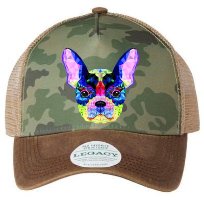 French Bulldog Geometric Legacy Tie Dye Trucker Hat