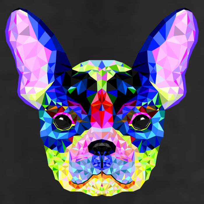 French Bulldog Geometric Cool Comfort Performance Bucket Hat