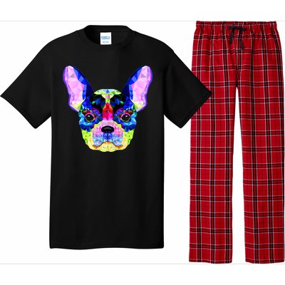 French Bulldog Geometric Pajama Set