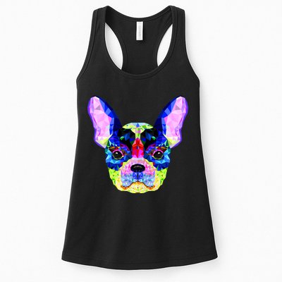 French Bulldog Geometric Womens Tank Top