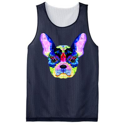 French Bulldog Geometric Mesh Reversible Basketball Jersey Tank