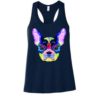 French Bulldog Geometric Women's Racerback Tank