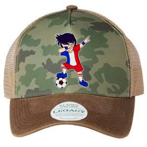 French Dabbing Soccer Boy France Legacy Tie Dye Trucker Hat