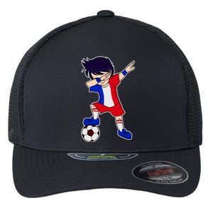 French Dabbing Soccer Boy France Flexfit Unipanel Trucker Cap