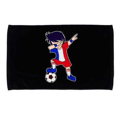 French Dabbing Soccer Boy France Microfiber Hand Towel