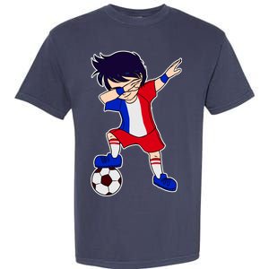 French Dabbing Soccer Boy France Garment-Dyed Heavyweight T-Shirt