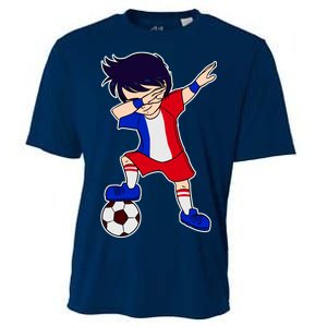 French Dabbing Soccer Boy France Cooling Performance Crew T-Shirt