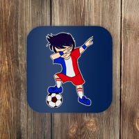 French Dabbing Soccer Boy France Coaster