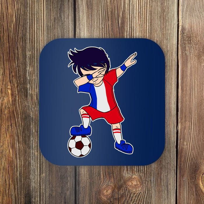 French Dabbing Soccer Boy France Coaster