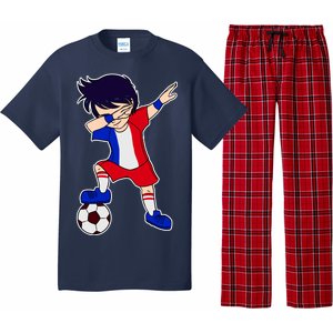 French Dabbing Soccer Boy France Pajama Set