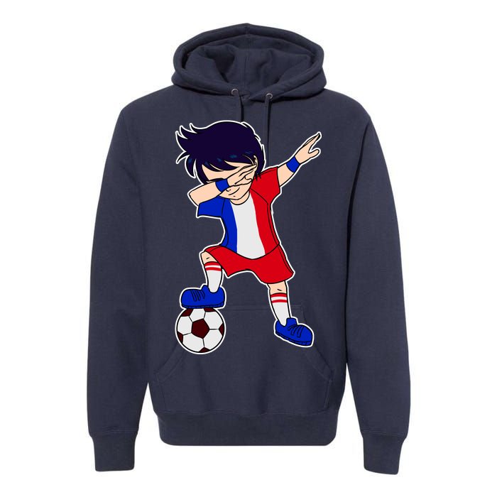 French Dabbing Soccer Boy France Premium Hoodie