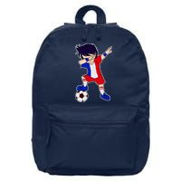 French Dabbing Soccer Boy France 16 in Basic Backpack