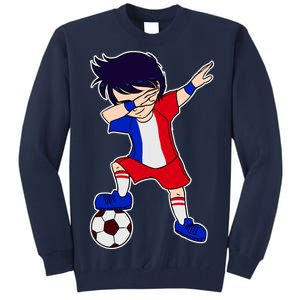 French Dabbing Soccer Boy France Tall Sweatshirt