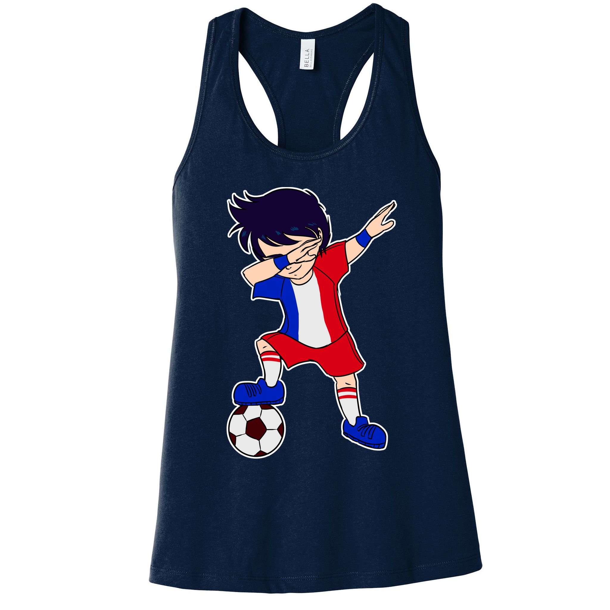 French Dabbing Soccer Boy France Womens Tank Top