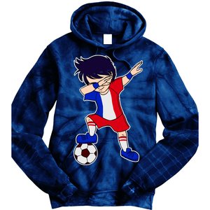 French Dabbing Soccer Boy France Tie Dye Hoodie