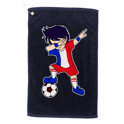 French Dabbing Soccer Boy France Golf Towel