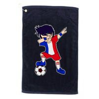 French Dabbing Soccer Boy France Platinum Collection Golf Towel