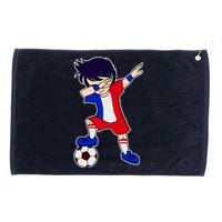 French Dabbing Soccer Boy France Grommeted Golf Towel