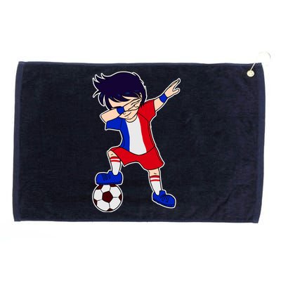 French Dabbing Soccer Boy France Grommeted Golf Towel