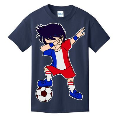 French Dabbing Soccer Boy France Kids T-Shirt