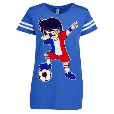 French Dabbing Soccer Boy France Enza Ladies Jersey Football T-Shirt