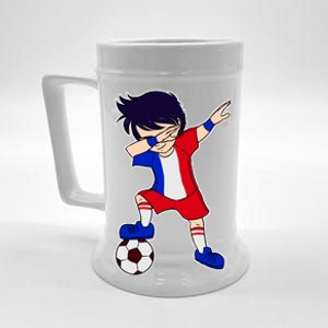 French Dabbing Soccer Boy France Beer Stein