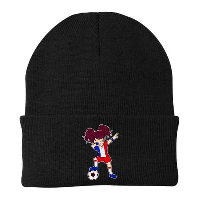 French Dabbing Soccer Girl France Beanie