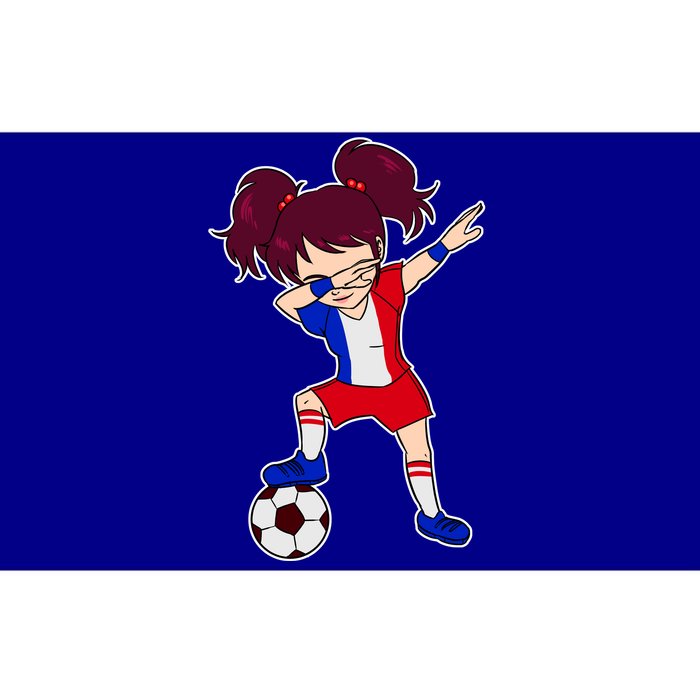 French Dabbing Soccer Girl France Bumper Sticker