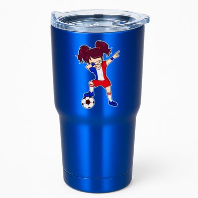 French Dabbing Soccer Girl France Tumbler