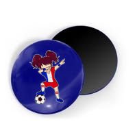 French Dabbing Soccer Girl France Magnet