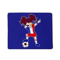 French Dabbing Soccer Girl France Mousepad