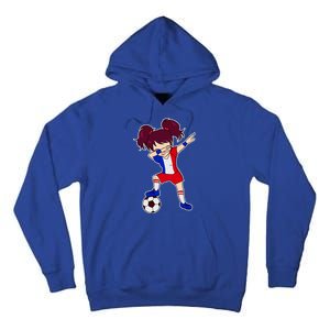 French Dabbing Soccer Girl France Tall Hoodie