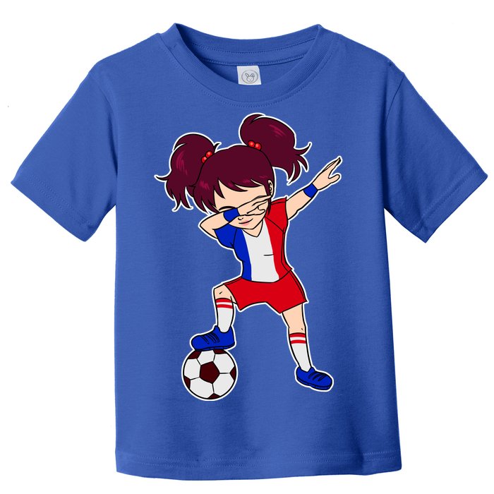 French Dabbing Soccer Girl France Toddler T-Shirt