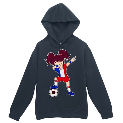 French Dabbing Soccer Girl France Urban Pullover Hoodie