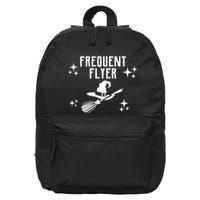 Frequent Flyer Funny Witch Halloween 16 in Basic Backpack