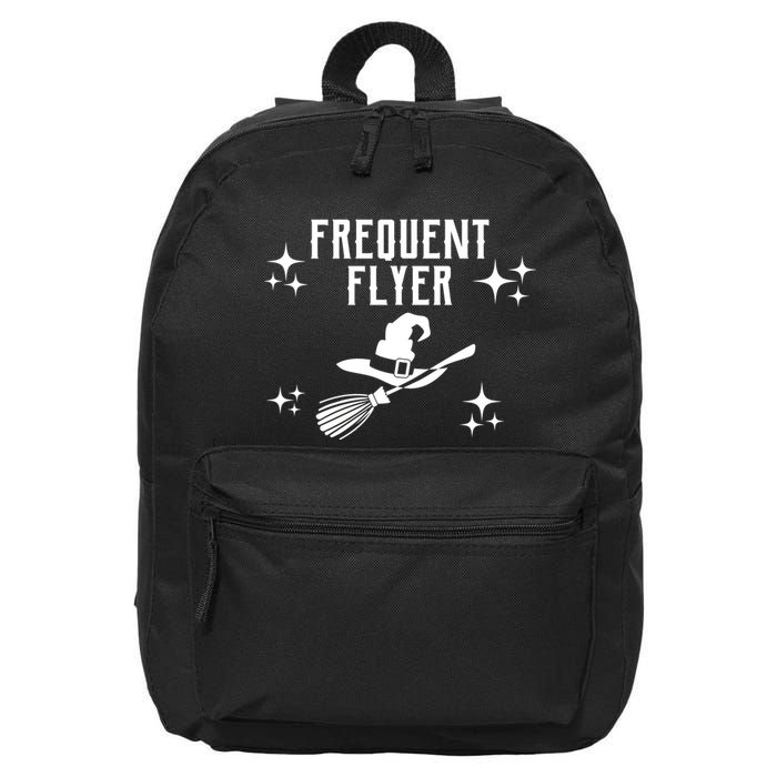 Frequent Flyer Funny Witch Halloween 16 in Basic Backpack