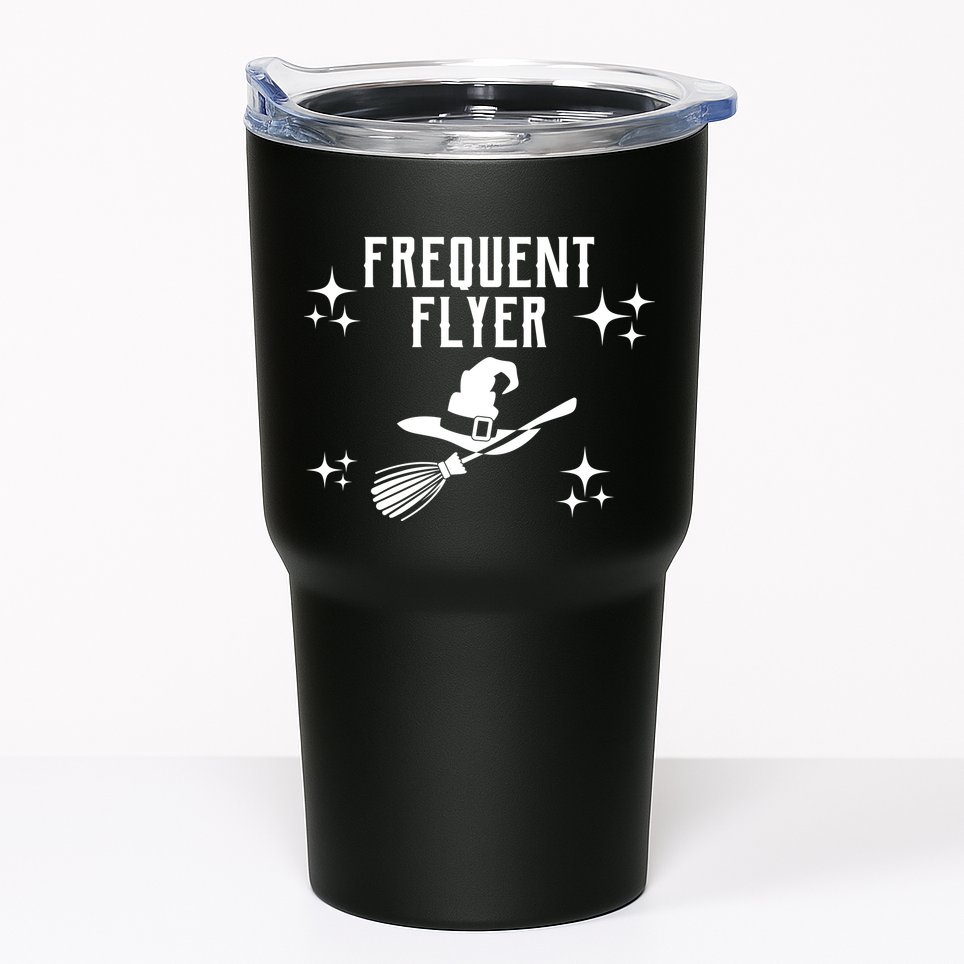 Frequent Flyer Funny Witch Halloween Tumbler
