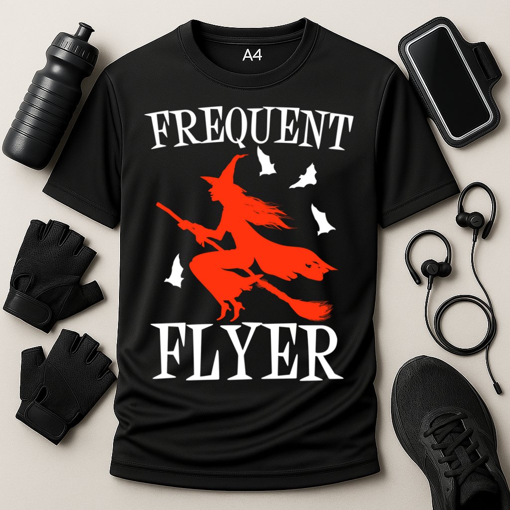 Frequent Flyer Witch Cooling Performance Crew T-Shirt