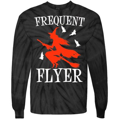 Frequent Flyer Witch Tie-Dye Long Sleeve Shirt