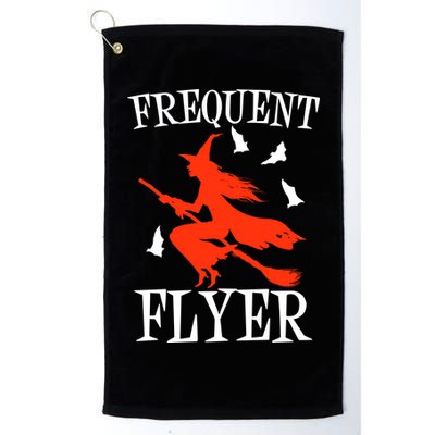 Frequent Flyer Witch Golf Towel