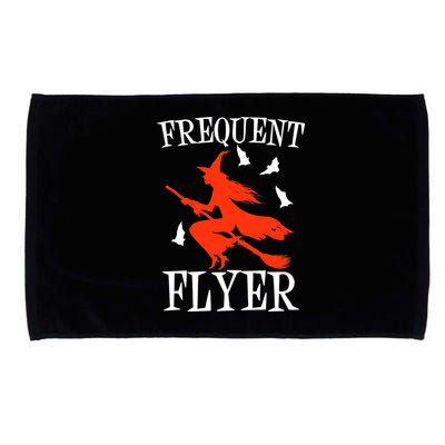 Frequent Flyer Witch Microfiber Hand Towel