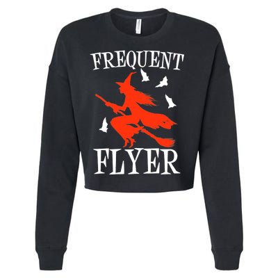 Frequent Flyer Witch Cropped Pullover Crew