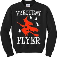 Frequent Flyer Witch Kids Sweatshirt